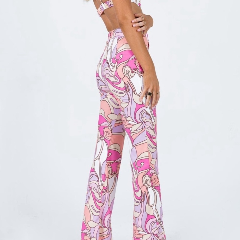 Princess Polly Elsie Pants Pink Multi - Picture 3 of 6
